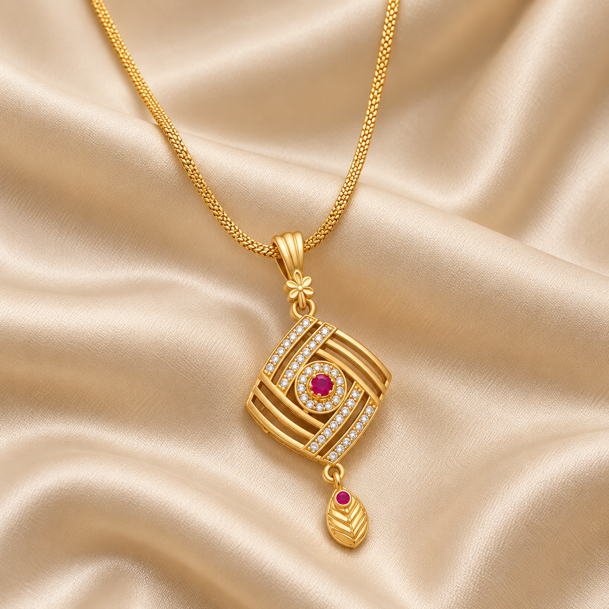 Solitaire Pendant Set